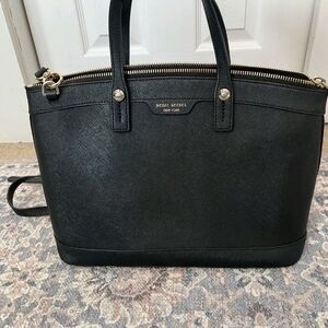Henri Bendel West 57th Black Satchel Bag Purse